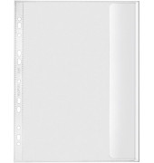 Prospekthüllen 5345000 mit Klappe, Folio, transparent genarbt, rechts offen mit Klappe, 0,13mm