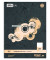 Collegeblock 040480000 Style, Lineatur 20 / blanko, A4, 70g, schwarz, 80 Blatt