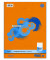 Collegeblock 040993020, Muster, Lineatur 22 / kariert mit Rand innen, A4, 60g, orange, 80 Blatt