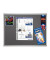 Pinnwand für Wand/Schienensystem PRO, PT830912, 150x100cm, Filz, Aluminium