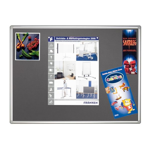 4016946207171 - Pinnwand für Wand Schienensystem PRO PT830912 150x100cm Filz Aluminiumrahmen 4016946207171 Franken