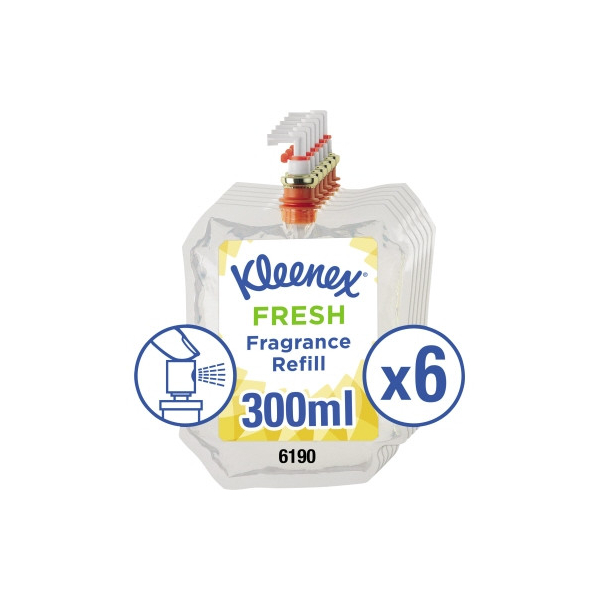 Kimberly-Clark Lufterfrischer/Nachfüller 6190, Aquarius - Serie, Fresh, 300ml Nachfüller 5033848035458 Kimberly-Clark 6 Stück