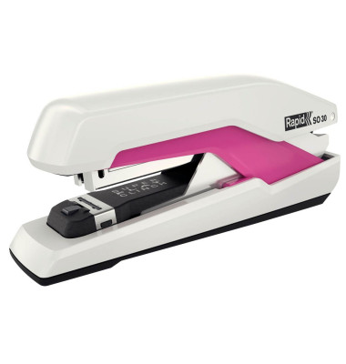 Heftgerät Supreme SO30 Super-Flat-Clinch 5000548 weiß/pink bis 30 Blatt für Omnipress 30 Heftgerät Supreme SO30 Super-Flat-Clinch 5000548 weiß/pink bis 30 Blatt für Omnipress 30