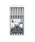 Fineliner-Set pigment liner 308, 308 SB6P, grau (Schreibfarbe: schwarz), 0,05, 0,1, 0,2, 0,3, 0,5, 0,8mm