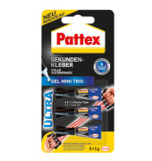 9H PSMG3 Mini Trio Sekundenkleber Pattex 3x1g gel