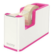 Klebebandabroller WOW Duo Colour 5364-10-23, f&uuml;r Klebeb&auml;nder bis 19mm x 33m, wei&szlig;/pink