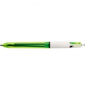 Mehrfarbkugelschreiber 4Colours Fluo transparent/neongelb Mine 0,4mm Schreibfarbe 4-farbig