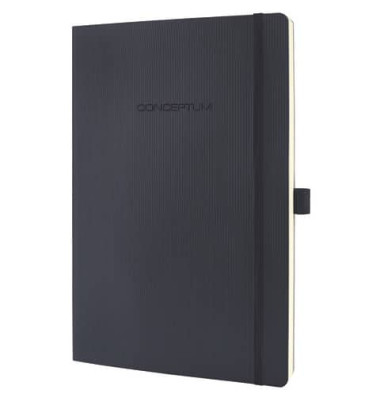 Notizbuch CO311, Conceptum, schwarz, A4, liniert, 80g, 97 Blatt / 194 Seiten