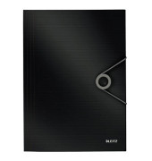 Eckspannmappe Solid 4563 4563-10-95, A4 schwarz Polypropylen (PP) 250g, mit 3 Einschlagklappen