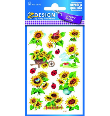 54171 Schmucketikett Sonnenblumen