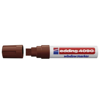 Windowmarker Kreidemarker, 4-4090007, Stift, braun, 4-15mm Keilspitze