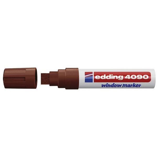 4004764787821 - Windowmarker Kreidemarker 4-4090007 Stift braun 4-15mm Keilspitze 4004764787821 Edding