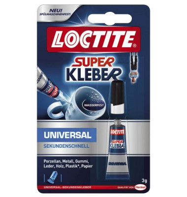 Sekundenkleber 9H LTK1C Universal KLeber fl&uuml;ssig, 3g