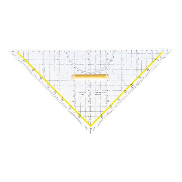 9003182016488 - Kunststoff-Geodreieck TZ-Dreieck 1648 glasklar 325cm mit Holzgriff 9003182016488 AR1648