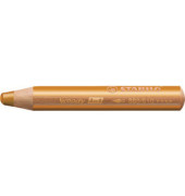 Buntstifte STABILO woody 3 in 1, 880/810, gold, rund