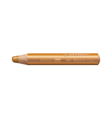 880/810 Woody 3 in 1 Aquarellfarbstift gold