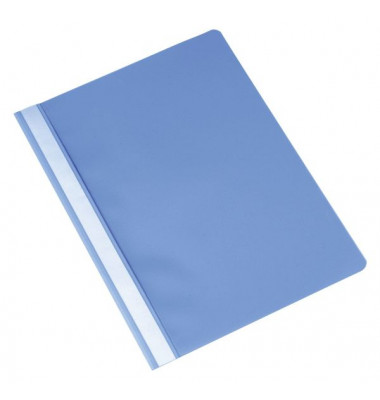 Schnellhefter Standard-Schnellhefter-Serie KF01661, A4, hellblau, Kunststoff, 80g, Vorderdeckel transparent