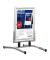 Kundenstopper BS1308 Outdoor Plus A1 mit Klapprahmen silber beidseitig