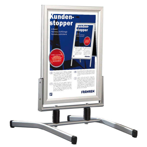 4016946194051 - Kundenstopper Outdoor Plus BS1308 A1 730 x 1050 x 1150 cm wetterfest silber 4016946194051 Franken