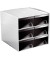 Schubladenbox MyCube 1032220011 weiß/schwarz 6 Schubladen geschlossen