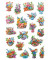3584 Schmucketikett Blumen