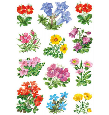 3582 Schmucketikett Blumen 3582 Schmucketikett Blumen