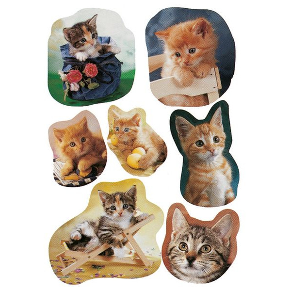10 Stück Herma 5747 Decor Schmucketikett Katzen 4008705057479 Herma 21 Stück