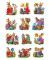 3876 Decorsticker Ostern Schmucketikett Nostalgie-Hasen