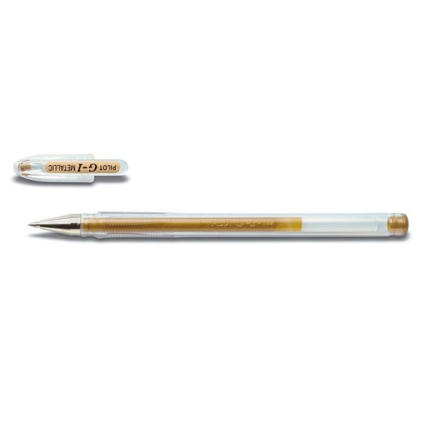 12 Stück Pilot Gelschreiber G1-7 BL-G1-7T metallic gold/transparent 0,4mm 4902505156342 Pilot