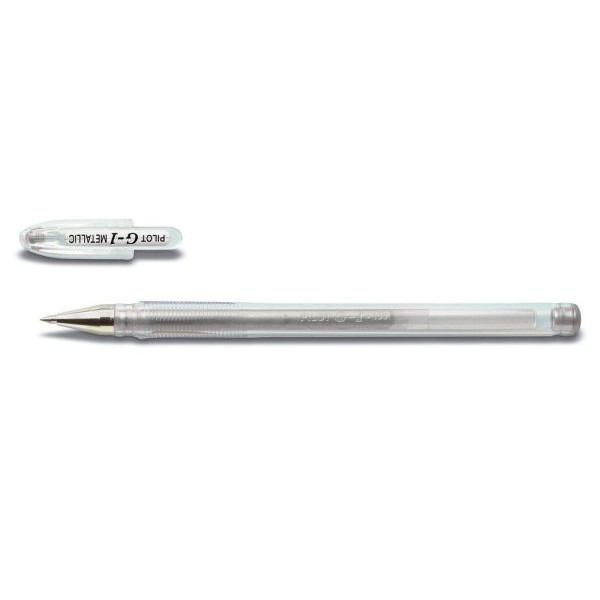 12 Stück Pilot Gelschreiber G1-7 BL-G1-7T metallic silber/transparent 0,4mm 4902505156359 Pilot
