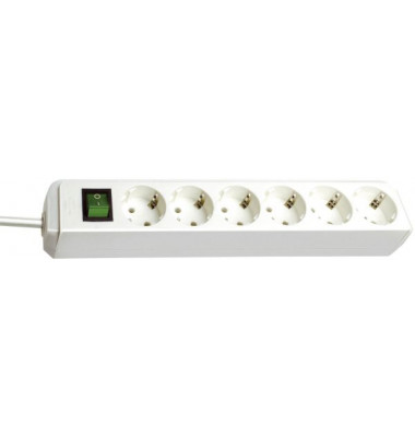 1159520015 m.Schalter Verteilersteckdose 6-fach weiß