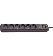 Steckdosenleiste 1159710 Eco-Line, 6-fach, schwarz