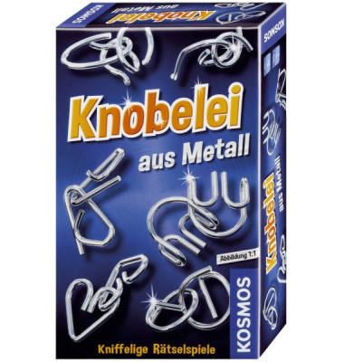 711221 Knobelei aus Metall Mitbringspiel