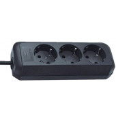 1158620015 1,5m Verteilersteckdose 3-fach schw