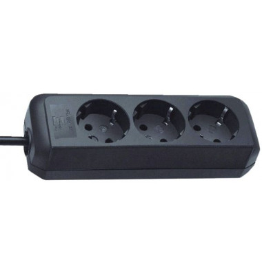 1158620015 1,5m Verteilersteckdose 3-fach schw