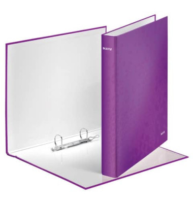Ringbuch WOW WOW 4241-00-62, A4+ 2 Ringe 25mm Ring-Ø Karton violett metallic