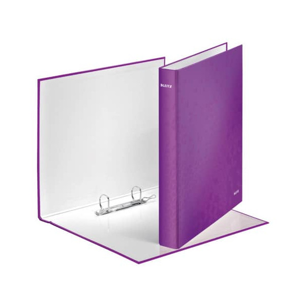 Leitz Ringbuch WOW WOW 4241-00-62, A4+ 2 Ringe 25mm Ring-Ø Karton violett metallic 4002432104109 Leitz