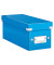 Aufbewahrungsbox Click & Store WOW 6041-00-36, mit Deckel, au&szlig;en 352x143x136mm, Karton blau metallic