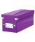 Aufbewahrungsbox Click & Store WOW 6041-00-62 mit Deckel, für CDs/DVDs, außen 352x143x136mm, Karton violett metallic