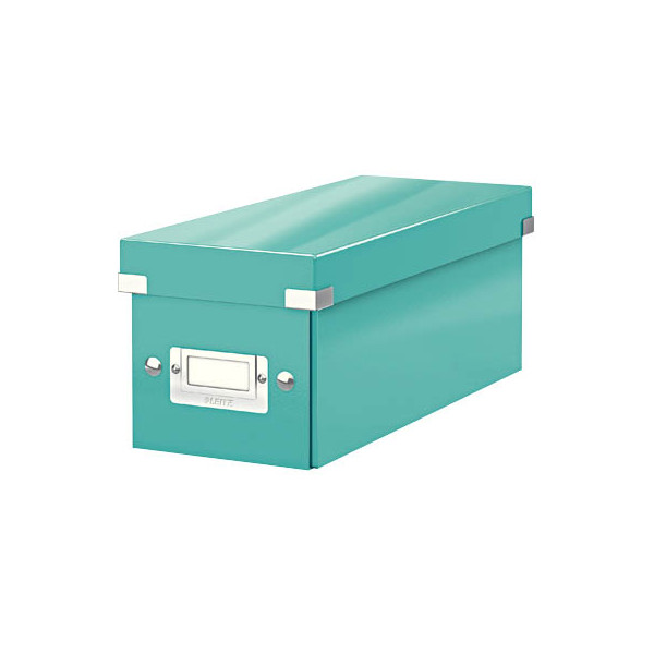 4002432103690 - Aufbewahrungsbox Click & Store WOW 6041-00-51 mit Deckel für CDs DVDs außen 352x143x136mm Karton eisblau metallic 40024321036