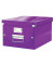 Aufbewahrungsbox Click & Store WOW 6044-00-62, 16,7 Liter mit Deckel, für A4, außen 369x281x200mm, Karton violett metallic