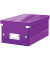 Aufbewahrungsbox Click & Store WOW 6042-00-62 mit Deckel, für DVDs, außen 352x206x147mm, Karton violett metallic