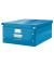 Aufbewahrungsbox Click & Store WOW 6045-00-36, 36 Liter mit Deckel, für A3, außen 482x399x200mm, Karton blau metallic