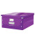 Aufbewahrungsbox Click & Store WOW 6045-00-62, 36 Liter mit Deckel, für A3, außen 482x399x200mm, Karton violett metallic