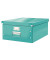 Aufbewahrungsbox Click & Store WOW 6045-00-51, 36 Liter mit Deckel, für A3, außen 482x399x200mm, Karton eisblau metallic