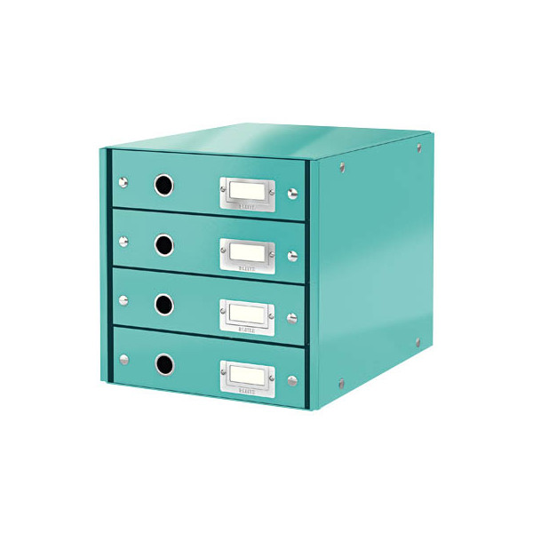 4002432103980 - AKTION LEITZ Schubladenbox Click & Store  eisblau 60490051 DIN A4 mit 4 Schubladen 1 St mit Prämie nach Registrierung
