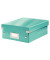 Aufbewahrungsbox Click & Store WOW 6057-00-51, 4,5 Liter mit Deckel, für A5, außen 285x220x100mm, Karton eisblau metallic