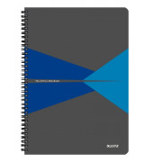 Collegeblock 4495-00-35 Office, Muster, kariert / kariert Rand beidseitig, A4, 90g, grau, 90 Blatt