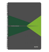 Collegeblock 4495-00-55 Office, Muster, kariert / kariert Rand beidseitig, A4, 90g, grau, 90 Blatt