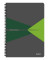 Collegeblock 4495-00-55 Office, Muster, kariert / kariert Rand beidseitig, A4, 90g, grau, 90 Blatt